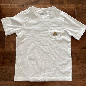 Vineyard Vines Kids White Tee with Pocket